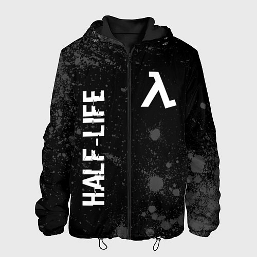 Мужская куртка Half-Life glitch на темном фоне вертикально / 3D-Черный – фото 1