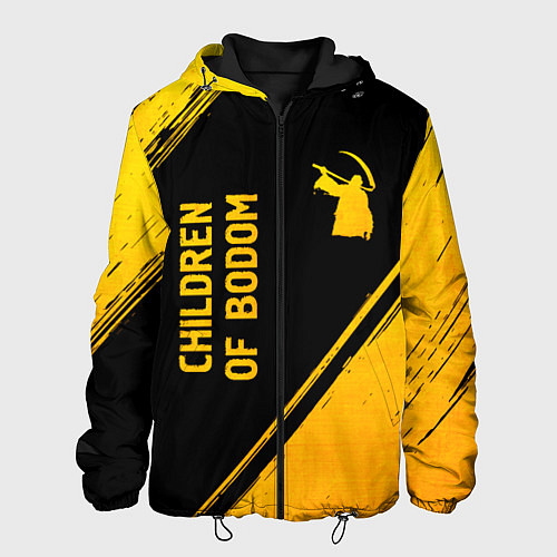 Мужская куртка Children of Bodom - gold gradient вертикально / 3D-Черный – фото 1