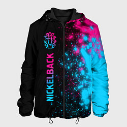 Мужская куртка Nickelback - neon gradient по-вертикали