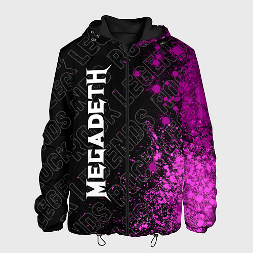 Мужская куртка Megadeth rock legends по-вертикали / 3D-Черный – фото 1