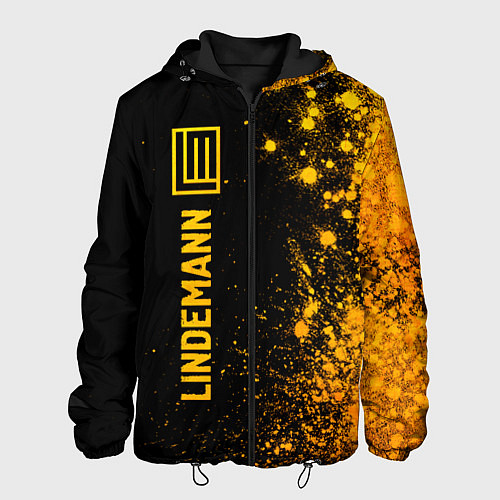 Мужская куртка Lindemann - gold gradient по-вертикали / 3D-Черный – фото 1