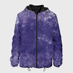 Куртка с капюшоном мужская Абстракция - violet color background, цвет: 3D-черный