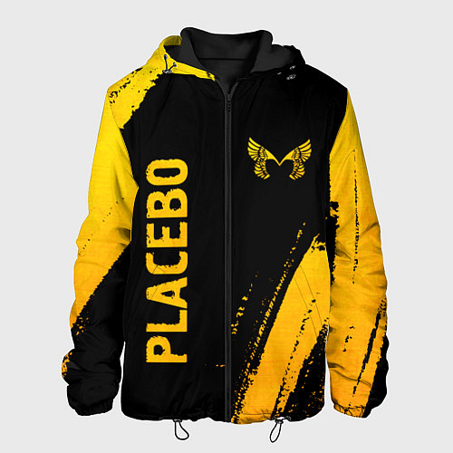 Мужская куртка Placebo - gold gradient вертикально / 3D-Черный – фото 1