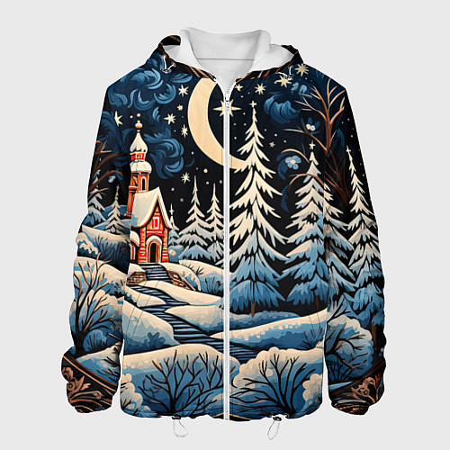 Мужская куртка Морозное утро / 3D-Белый – фото 1