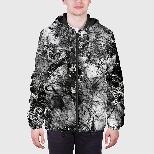 Мужская куртка Белый лес камуфляж / 3D-Черный – фото 3