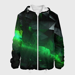 Мужская куртка Трехмерность зеленой фигуры