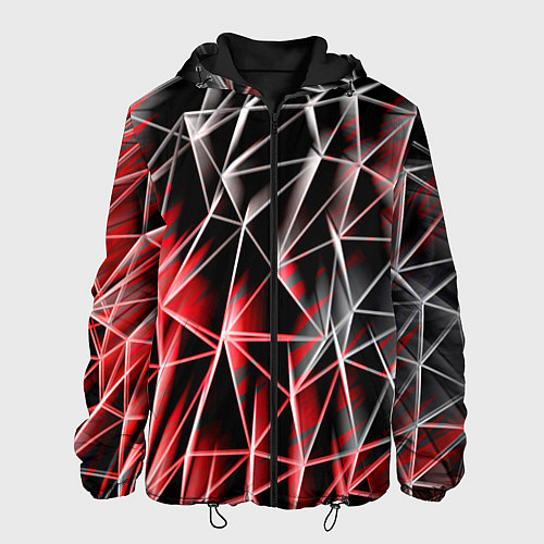 Мужская куртка Текстуры сетка / 3D-Черный – фото 1
