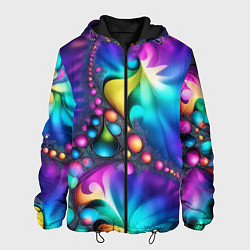 Мужская куртка Розово синий фрактал
