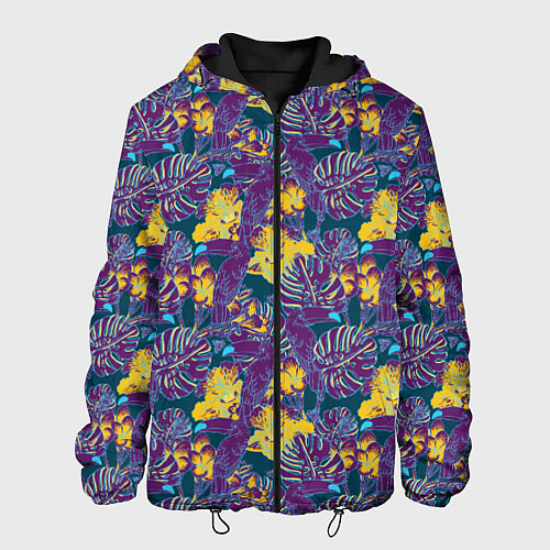Мужская куртка Тропический тукан / 3D-Черный – фото 1