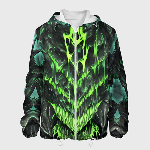 Мужская куртка Green slime / 3D-Белый – фото 1