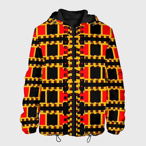 Мужская куртка Королевские квадраты / 3D-Черный – фото 1