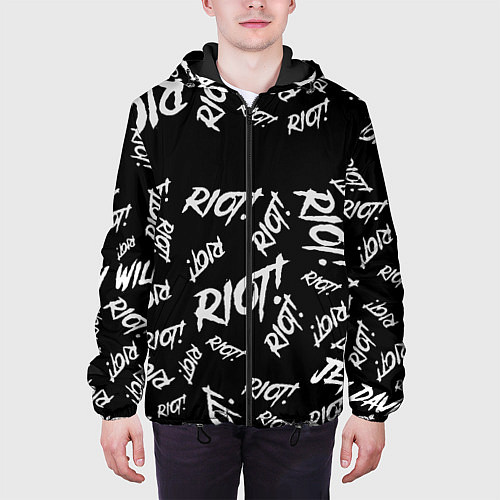 Мужская куртка Paramore alllogo / 3D-Черный – фото 3