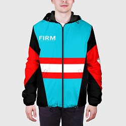 Куртка с капюшоном мужская FIRM спортик 80е, цвет: 3D-черный — фото 2