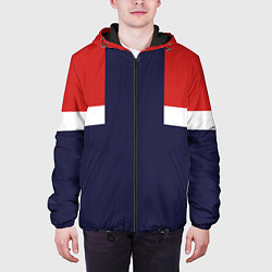 Куртка с капюшоном мужская Олимпийка 90х - Ретро, цвет: 3D-черный — фото 2
