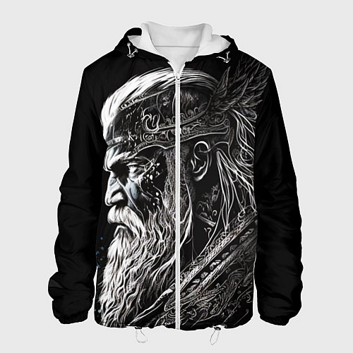 Мужская куртка Лидер викингов / 3D-Белый – фото 1