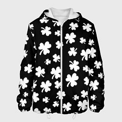 Куртка с капюшоном мужская Black clover pattern anime, цвет: 3D-белый