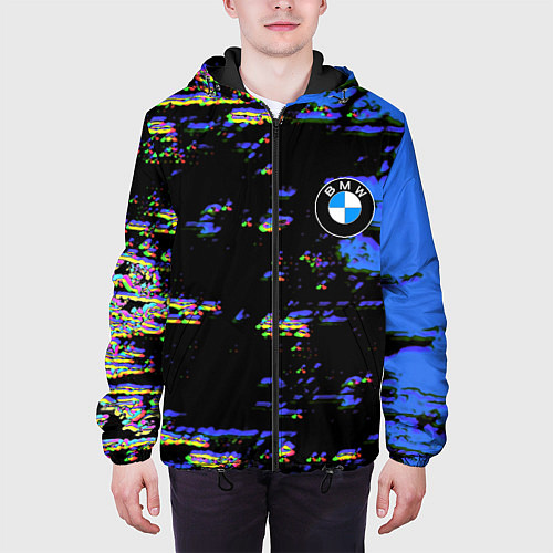 Мужская куртка BMW краски абстракция / 3D-Черный – фото 3