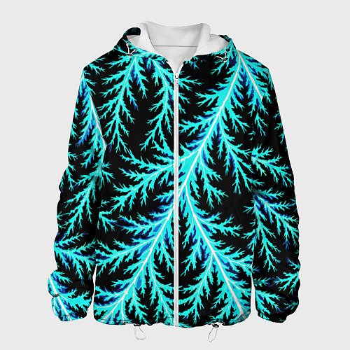 Мужская куртка Разряды электричества Tie Dye / 3D-Белый – фото 1