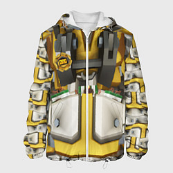 Куртка с капюшоном мужская Deep roock galactic броня бурильщика, цвет: 3D-белый