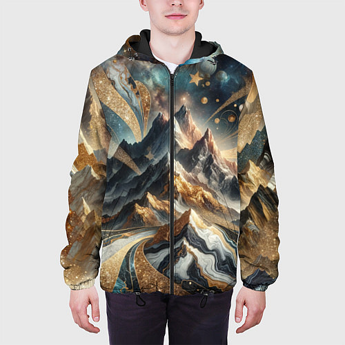 Мужская куртка Золотые горы / 3D-Черный – фото 3