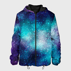 Куртка с капюшоном мужская Космические туманности, цвет: 3D-черный