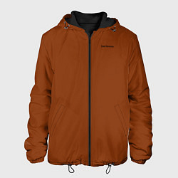 Куртка с капюшоном мужская Just brown однотонный, цвет: 3D-черный
