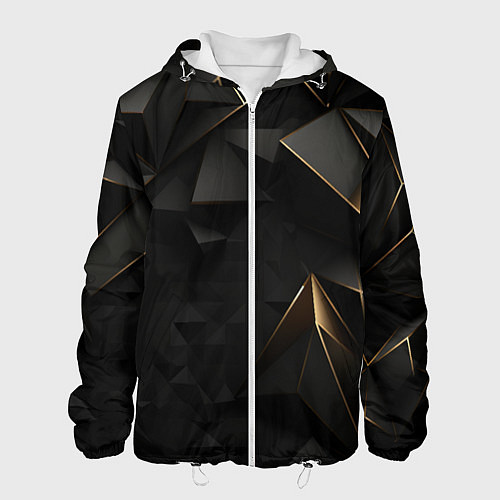 Мужская куртка Black gold luxury / 3D-Белый – фото 1