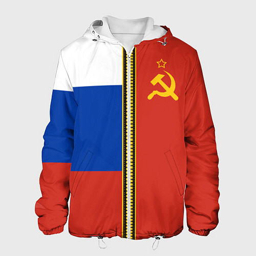 Мужская куртка Россия и СССР / 3D-Белый – фото 1