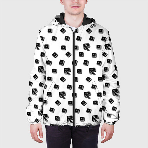 Мужская куртка Roblox pattern / 3D-Черный – фото 3