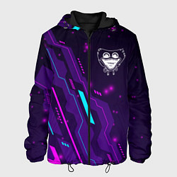 Куртка с капюшоном мужская Poppy Playtime neon gaming, цвет: 3D-черный