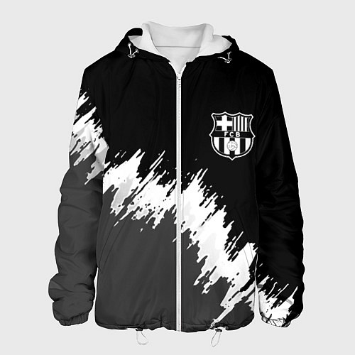 Мужская куртка Barcelona краски текстура фк / 3D-Белый – фото 1