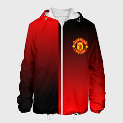 Куртка с капюшоном мужская Манчестер Юнайтед градиент спорт, цвет: 3D-белый