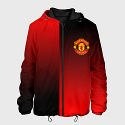 Куртка с капюшоном мужская Манчестер Юнайтед градиент спорт, цвет: 3D-черный