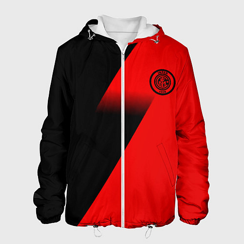 Мужская куртка Inter geometry red sport / 3D-Белый – фото 1