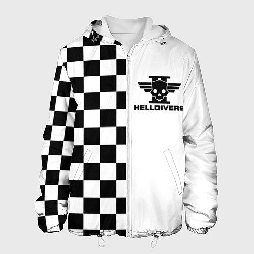 Мужская куртка Helldivers 2: Chess Logo / 3D-Белый – фото 1