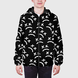 Куртка с капюшоном мужская Marshmello pattern music dj, цвет: 3D-черный — фото 2