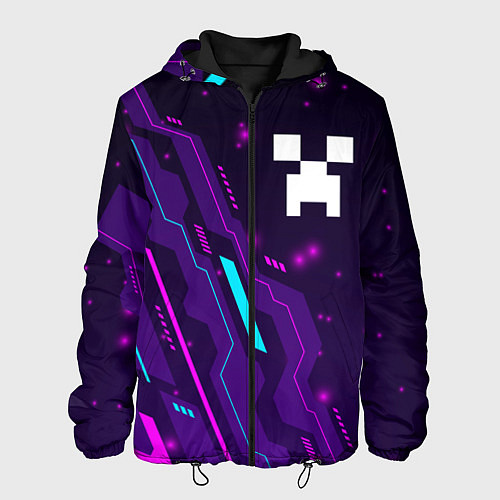 Мужская куртка Minecraft neon gaming / 3D-Черный – фото 1
