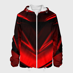 Куртка с капюшоном мужская Geometry stripes line, цвет: 3D-белый