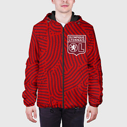 Куртка с капюшоном мужская Lyon отпечатки, цвет: 3D-черный — фото 2