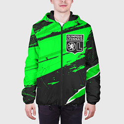 Куртка с капюшоном мужская Lyon sport green, цвет: 3D-черный — фото 2