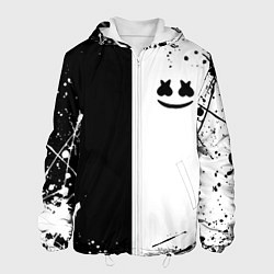 Куртка с капюшоном мужская Marshmello краски музыка, цвет: 3D-белый