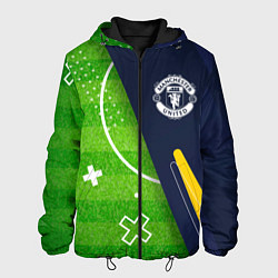Куртка с капюшоном мужская Manchester United football field, цвет: 3D-черный