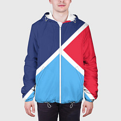 Куртка с капюшоном мужская Расцветка из 90, цвет: 3D-белый — фото 2