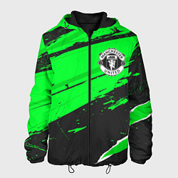 Куртка с капюшоном мужская Manchester United sport green, цвет: 3D-черный