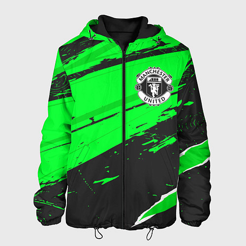 Мужская куртка Manchester United sport green / 3D-Черный – фото 1