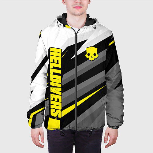 Мужская куртка Helldivers 2: Uniform Yellow x White / 3D-Черный – фото 3