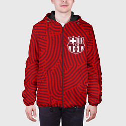 Куртка с капюшоном мужская Barcelona отпечатки, цвет: 3D-черный — фото 2