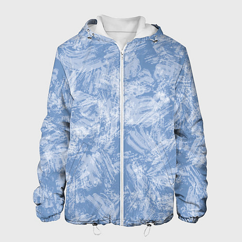 Мужская куртка Текстура лед / 3D-Белый – фото 1