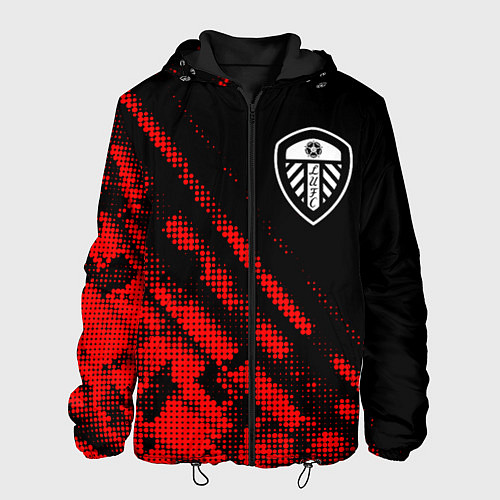 Мужская куртка Leeds United sport grunge / 3D-Черный – фото 1