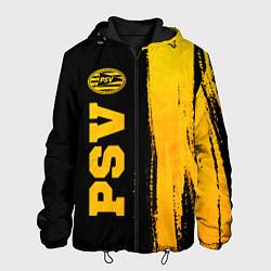 Куртка с капюшоном мужская PSV - gold gradient по-вертикали, цвет: 3D-черный